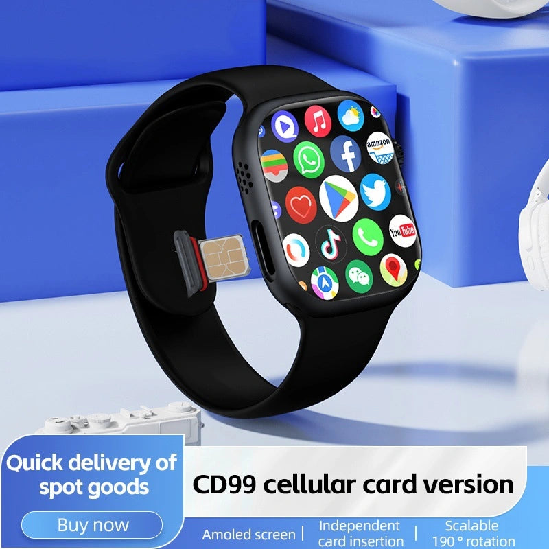 Cellular Premium Smartwatch, 2GB RAM, 16GB storage, rotating camera, AMOLED.