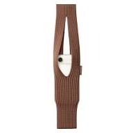 Unisex Hands-Free Scarf with Phone Pocket | 3D-Knit Orange Stripe