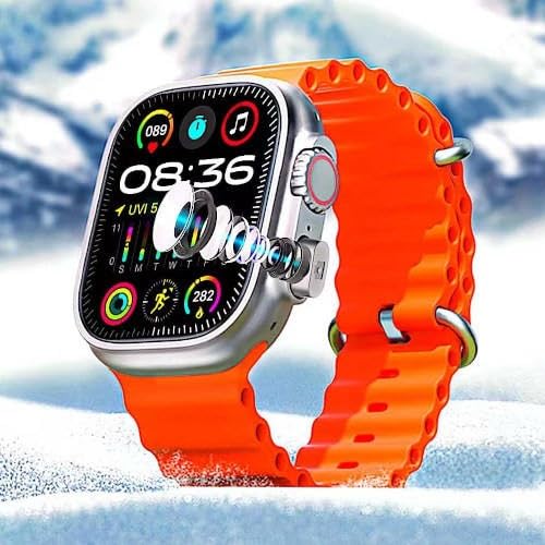 BW9 Ultra Smartwatch with 4G SIM Support, HD Display, Bluetooth Calling, Selfie Camera – Black Strap