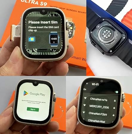 S9 Ultra Cellular Smartwatch – 4GB RAM, 64GB Storage, Dual Camera | Free Extra Strap | Fast Delivery | 7-Day Return