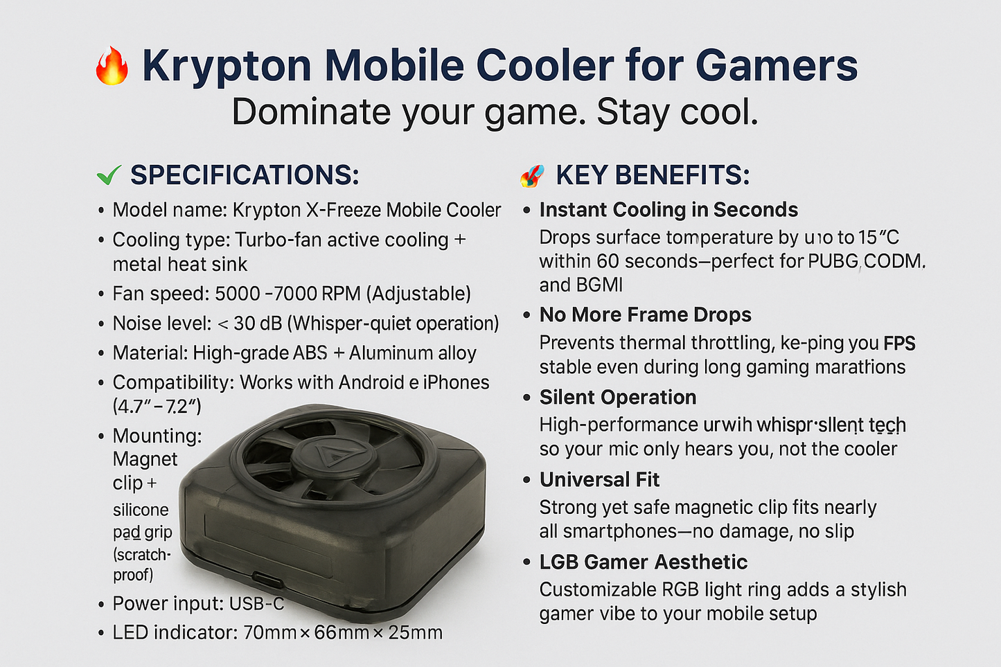 PERMAFROST X-Freeze Mobile Cooler – Pro Cooling for Gamers